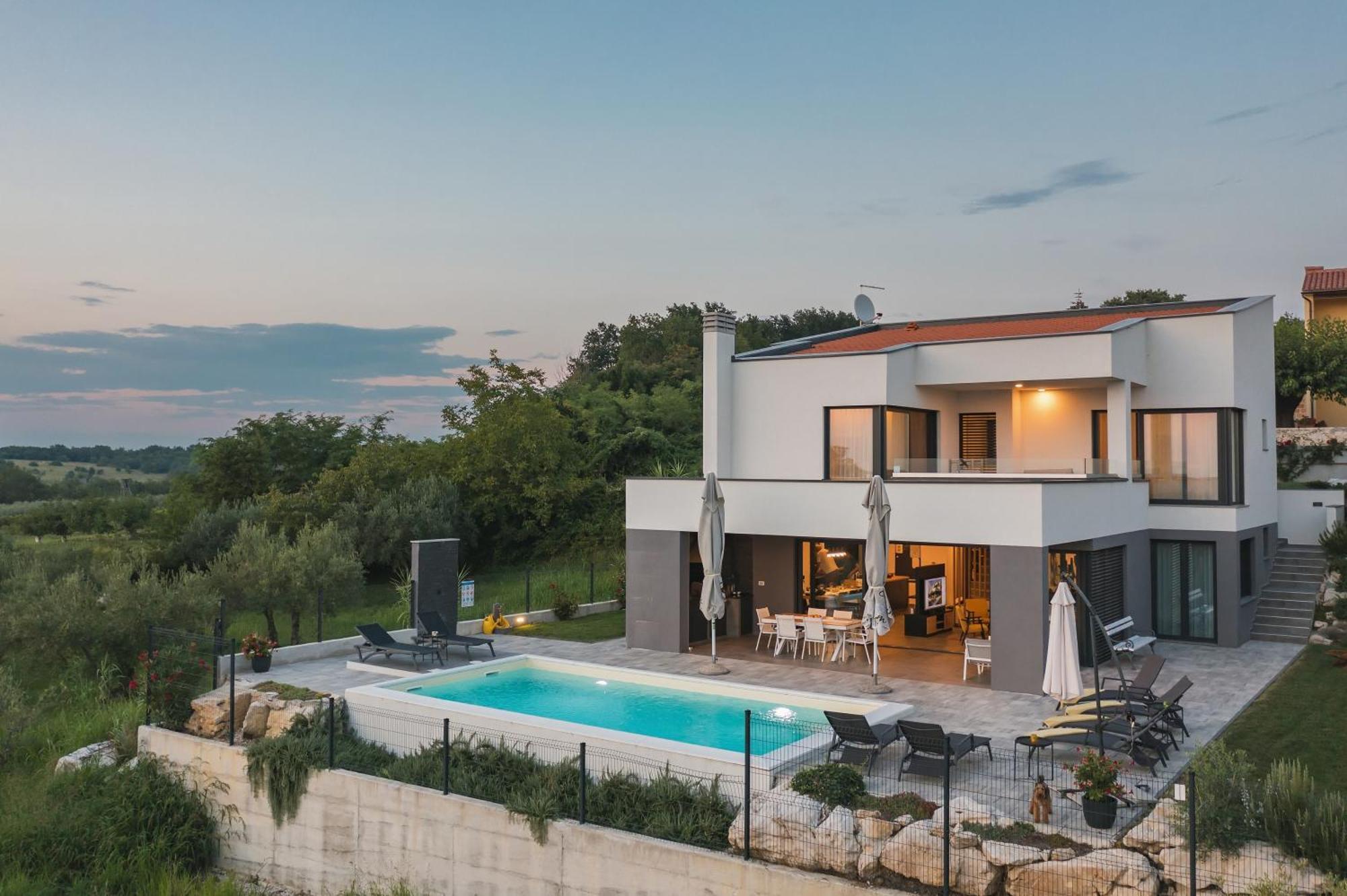 Villa Boiky - Private Pool And Amazing Sea View, Istria Materada Exteriör bild