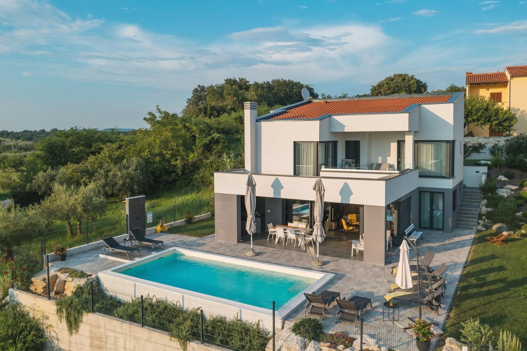 Villa Boiky - Private Pool And Amazing Sea View, Istria Materada Exteriör bild