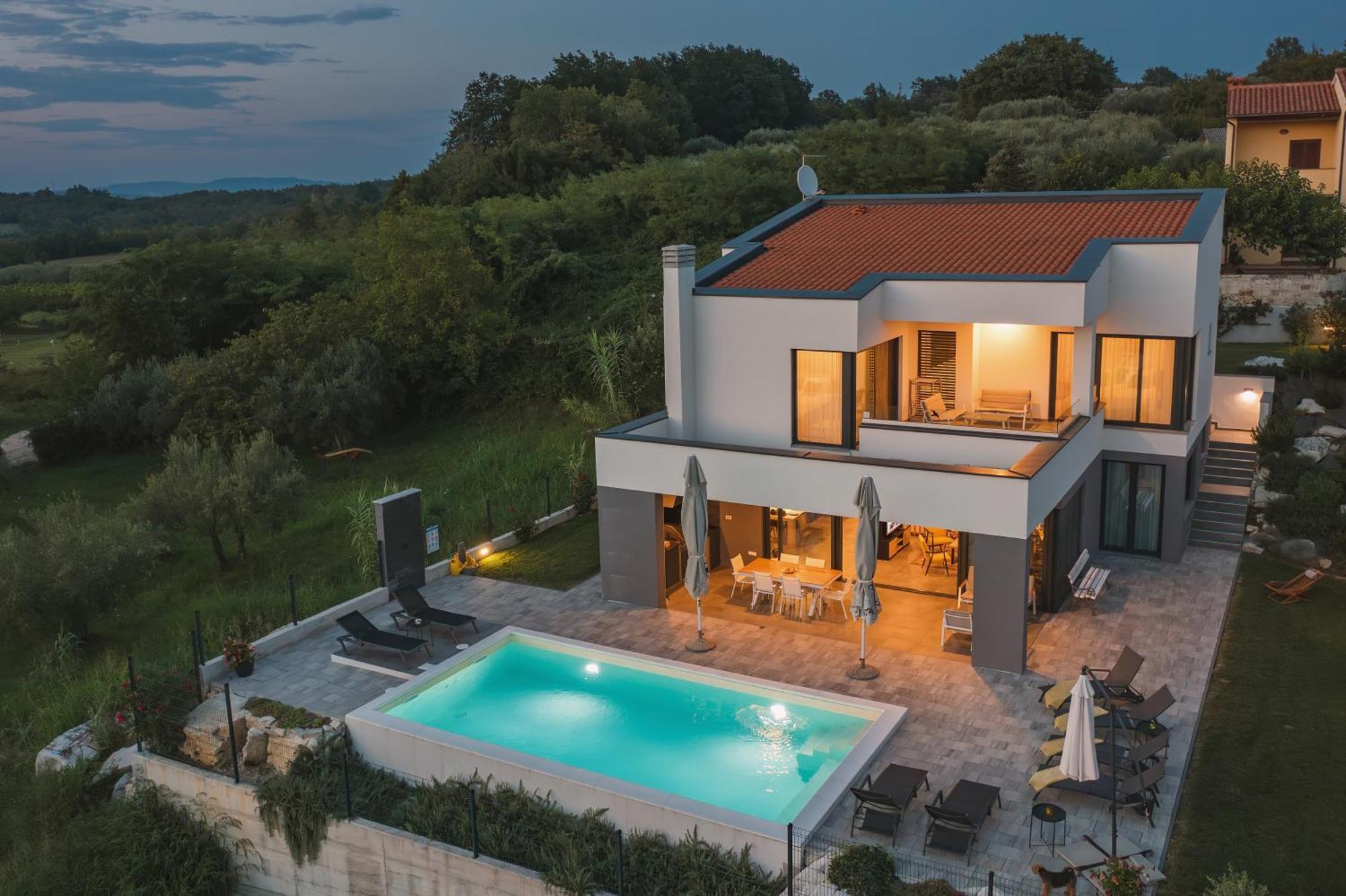 Villa Boiky - Private Pool And Amazing Sea View, Istria Materada Exteriör bild